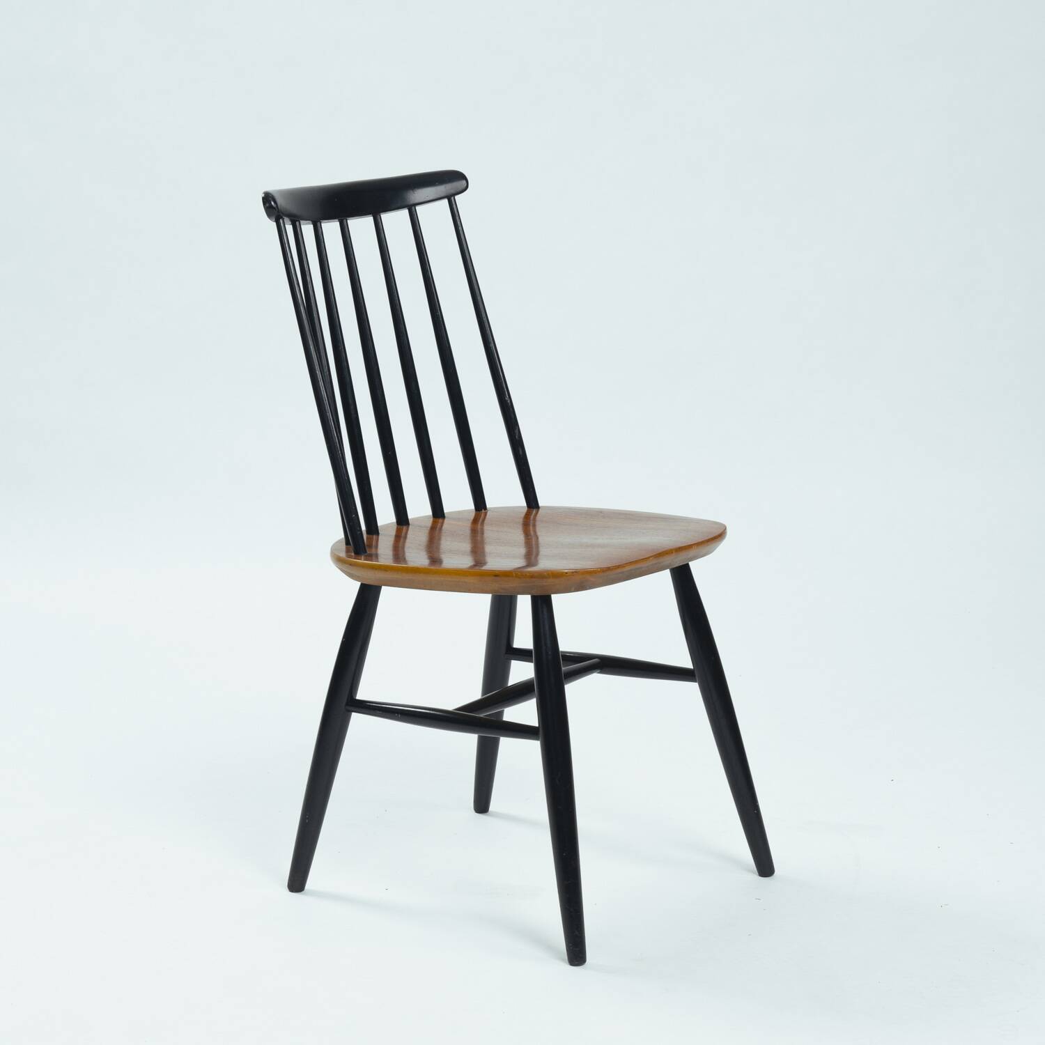 6 Tapiovaara Fanett style spindleback chairs, 1970s