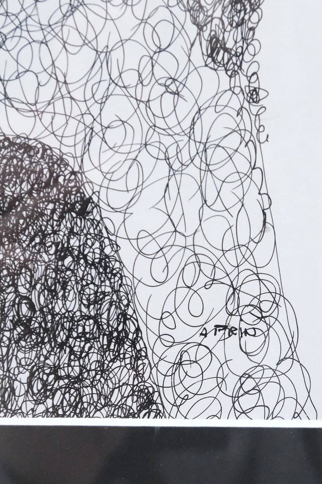 Pen and watercolor drawing by A. PRIN