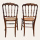 Set of 2 Chaviari Napoleon III cane chairs