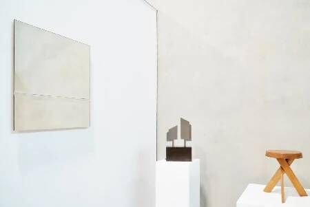 Michel Martens, Minimalist Glass Art Mirror 'Line'