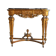 Console time XIX wood and stucco gilded Louis XVI style