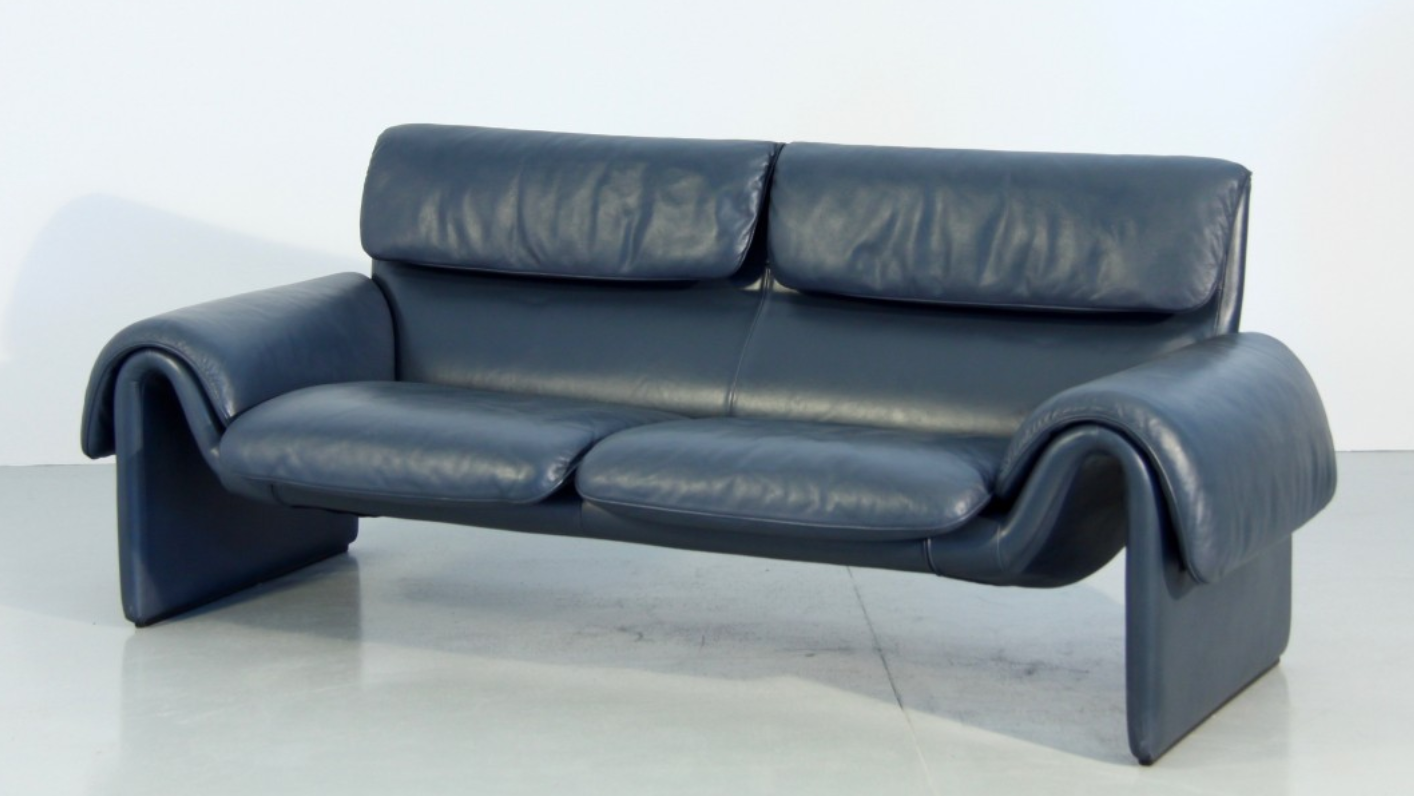 Sofa 2 seater "DS 2011" leather from Sede 1980 s