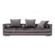 Sofa KOPENHAGA grey velour, Scandinavian design