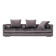 Sofa KOPENHAGA grey velour, Scandinavian design