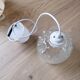Vintage molded glass pendant light
