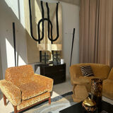 Pair of Saporiti armchairs