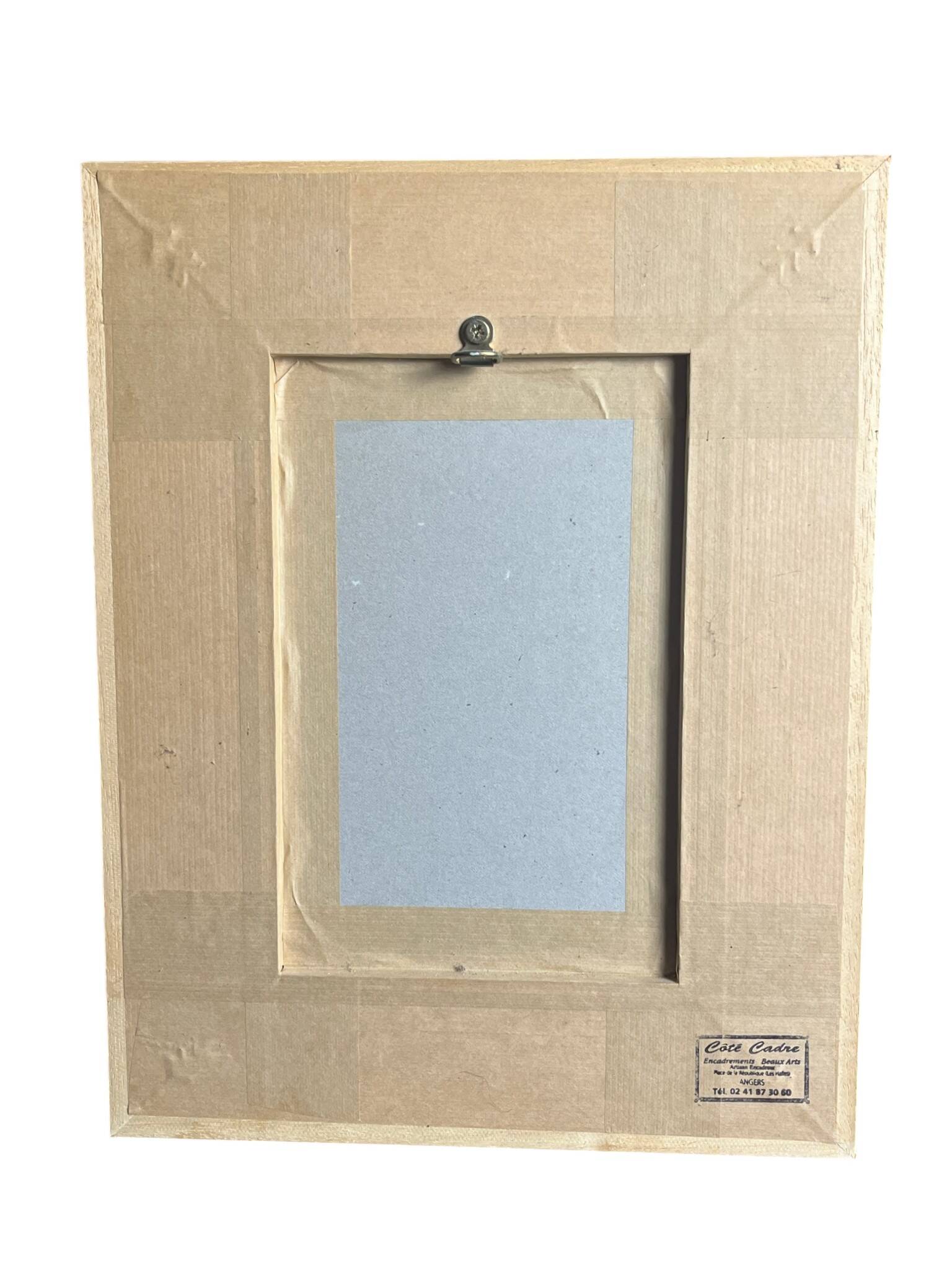 De lambert, oil on panel small format beautiful framing 20th century