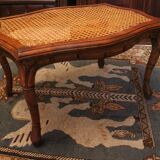 Seating stool styling colonial style solid wood sitting canne late 19th