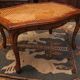 Seating stool styling colonial style solid wood sitting canne late 19th