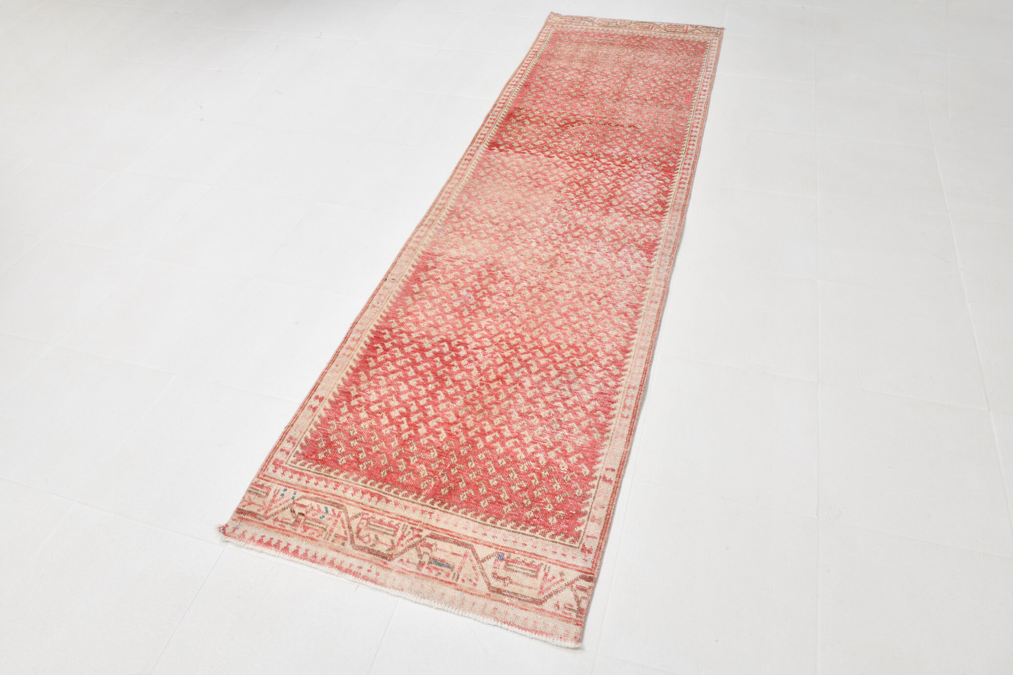 3x10 pale red persian runner rug,82x286cm