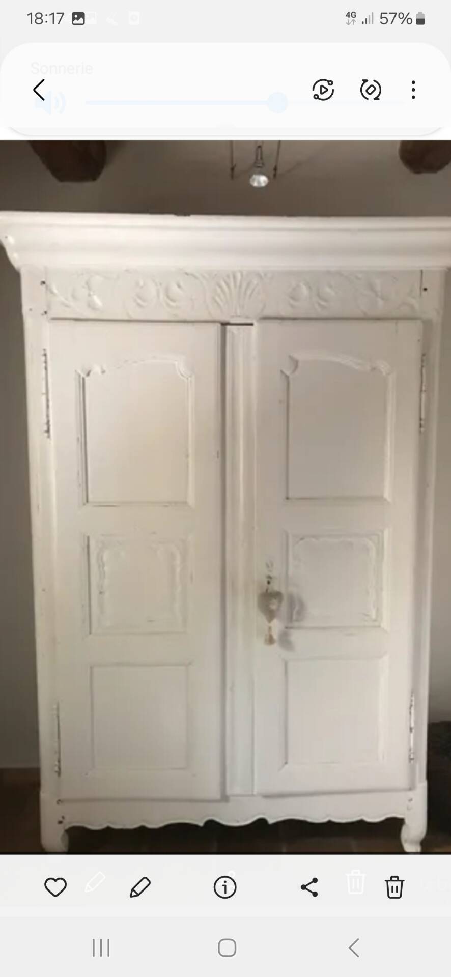 Antique oak wardrobe