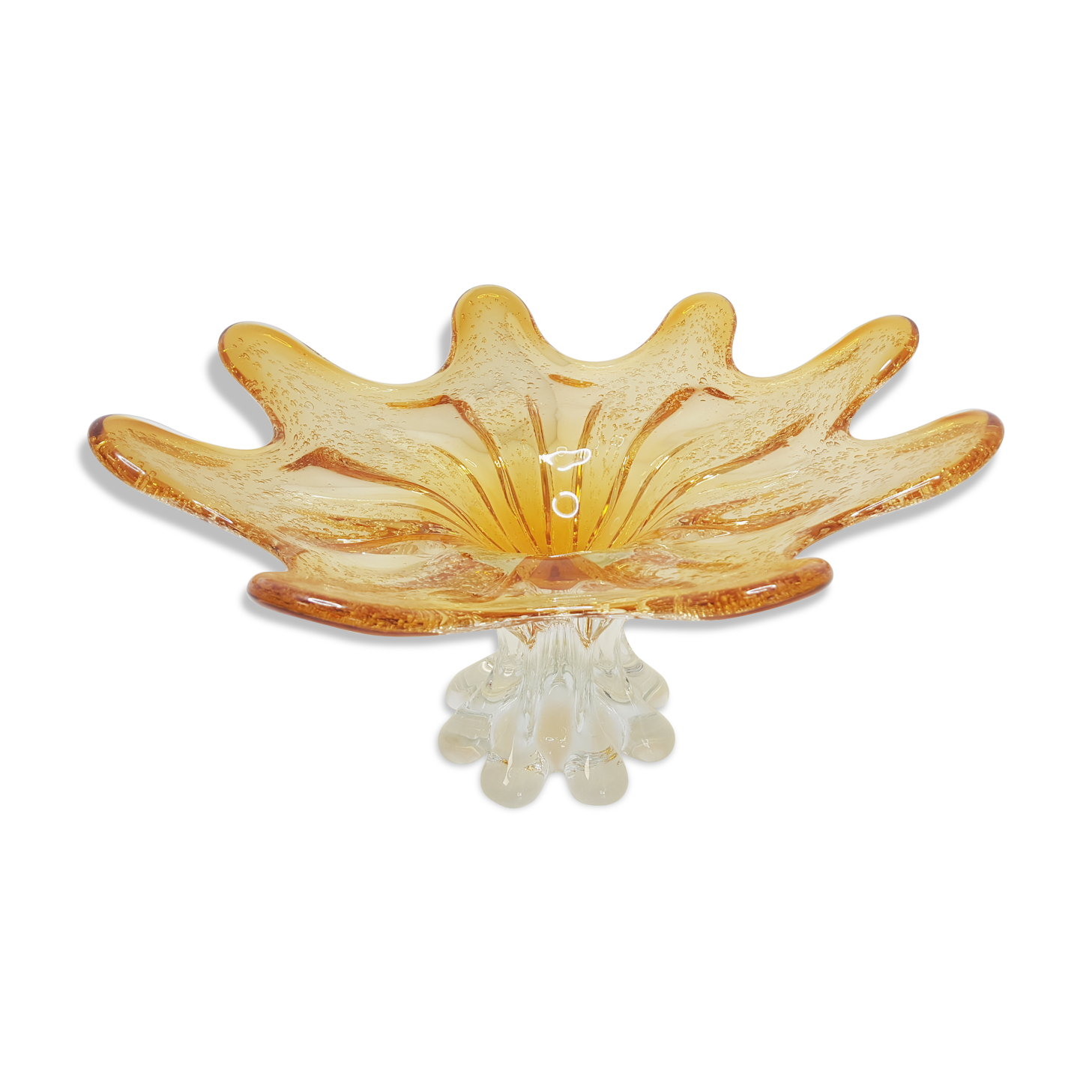 Large vintage Murano fruit cup