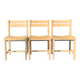 Solid beech chairs André Sornay