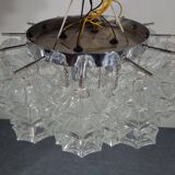 Glass ceiling light by J. T. Kalmar for Kalmar, 1960s