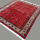 Square turkish kayseri rug 215x190 cm wool hand knotted vintage tribal beige