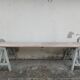 Workshop table in old wood 1950 -3m50