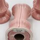 Set of 3 pink ceramic candle holders