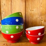 Porcelain bowls Longchamps polka dots