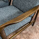 Pair of Restored Black B-7522 armchairs by Zenon Bączyk, 1960’s