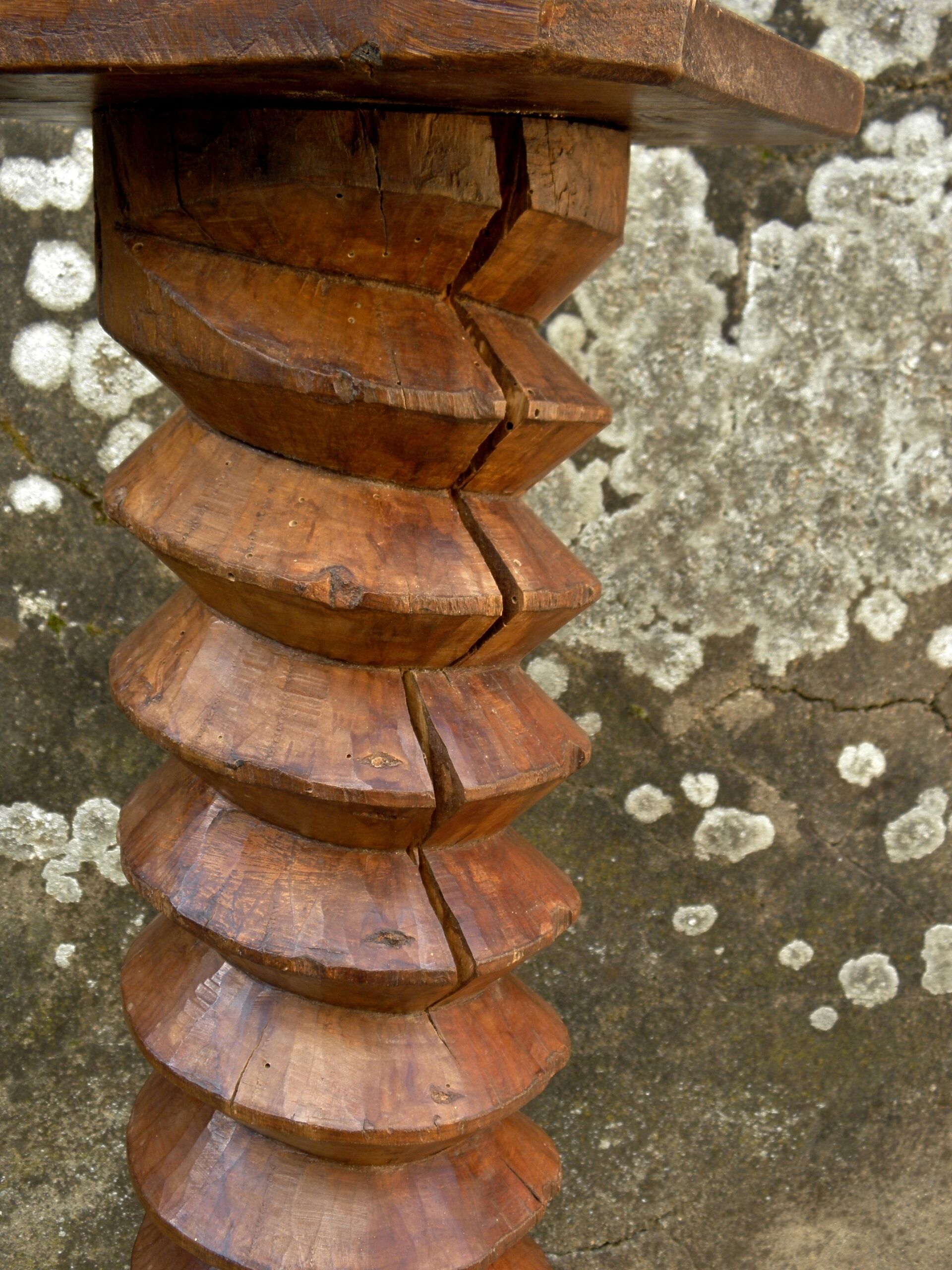 Oak church side table 83 cm