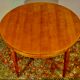 Directoire style round table in cherry wood with possibility of extensions
