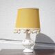 Vintage table lamp, small table lamp, milk glass lamp, decoration