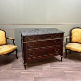 Commode En Acajou D’époque Louis XVI XVIII Eme Siècle