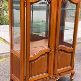 Louis XV display cabinet in solid wood