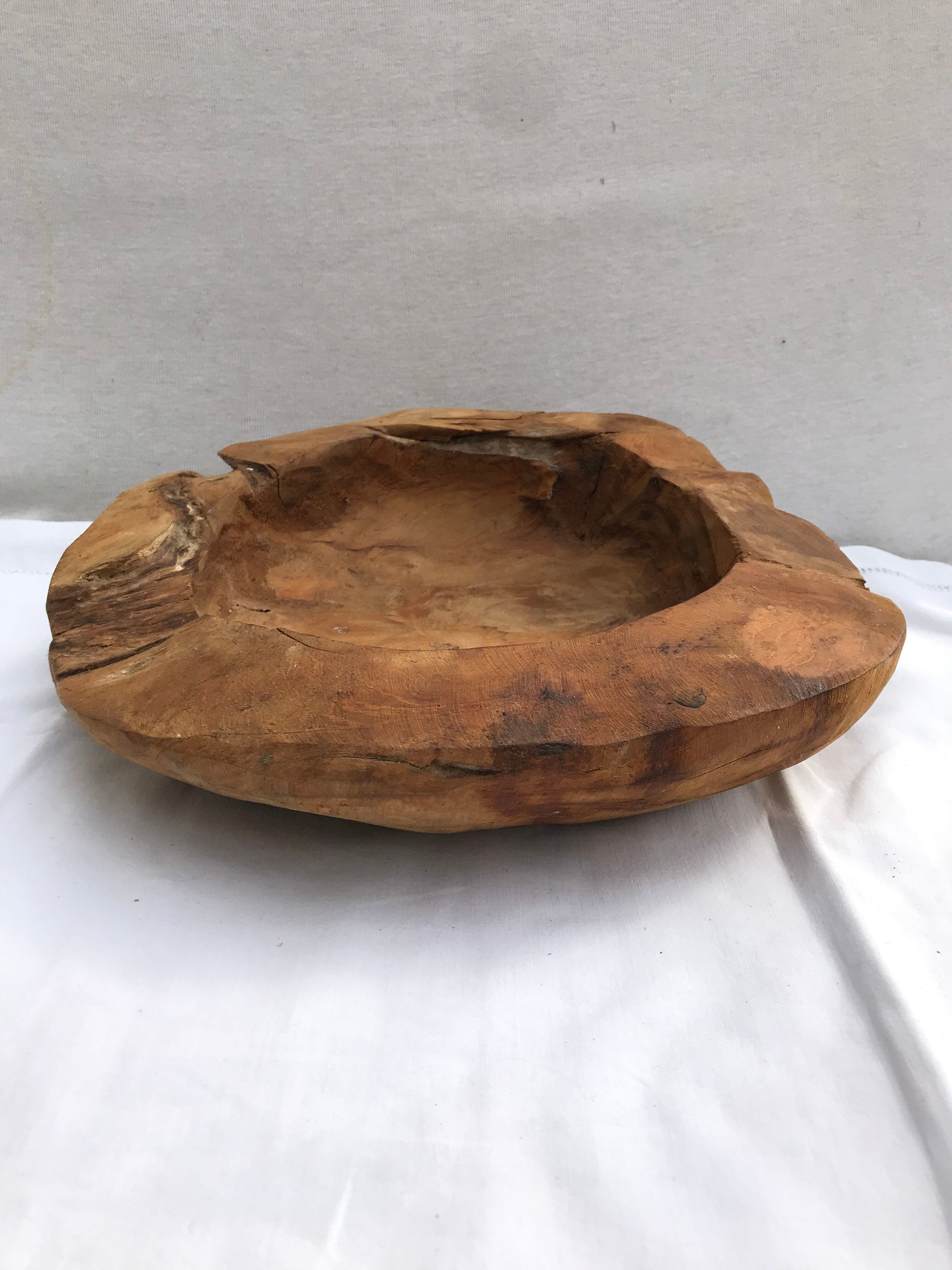 Ancient natural trinket bowl