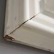 Mirror frame in white painted wood, Giuseppe Restelli Cristani, 1970s, , 119x60 cm
