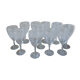 Lot of 11 crystal wine glasses
