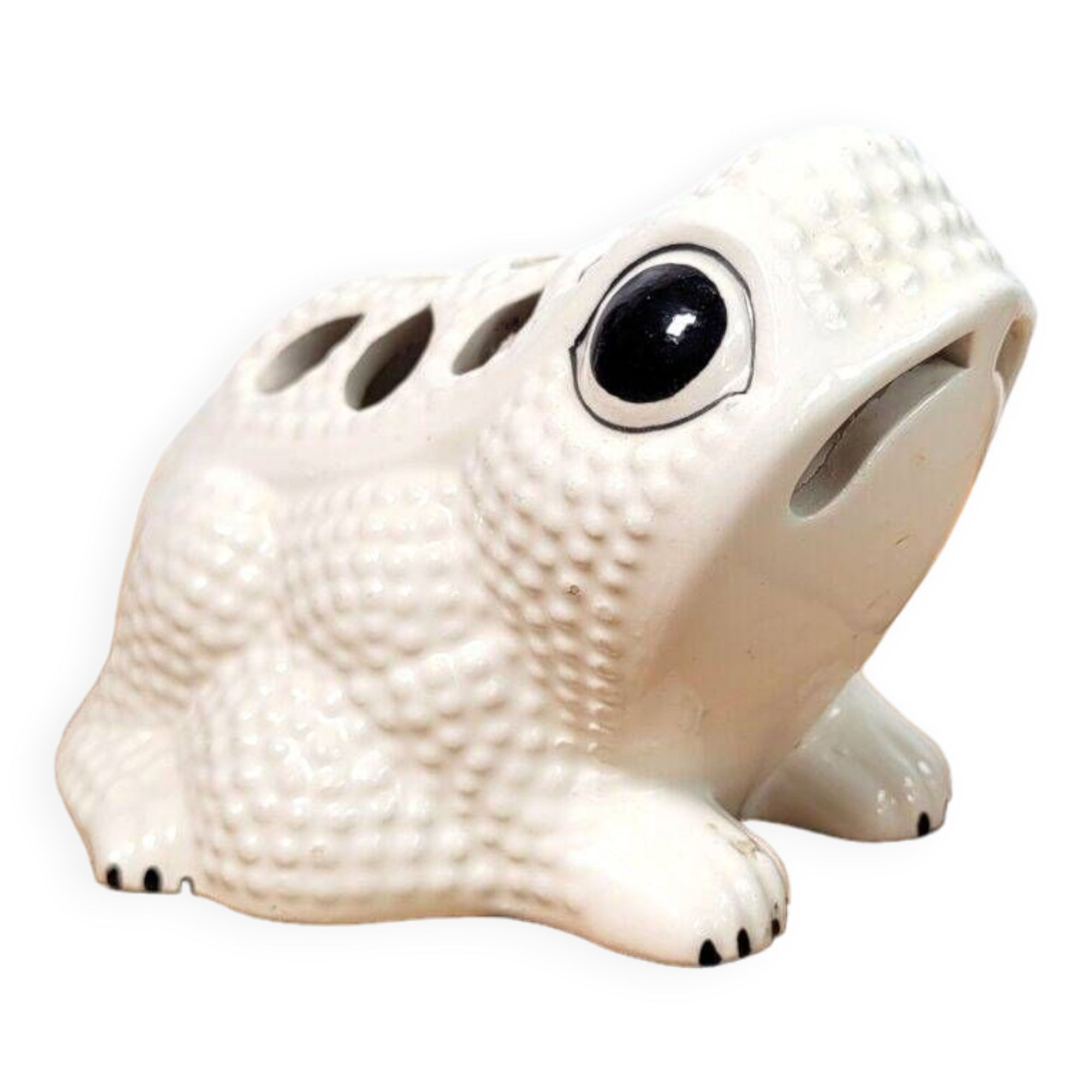 Frog flowers vase Italy 1970