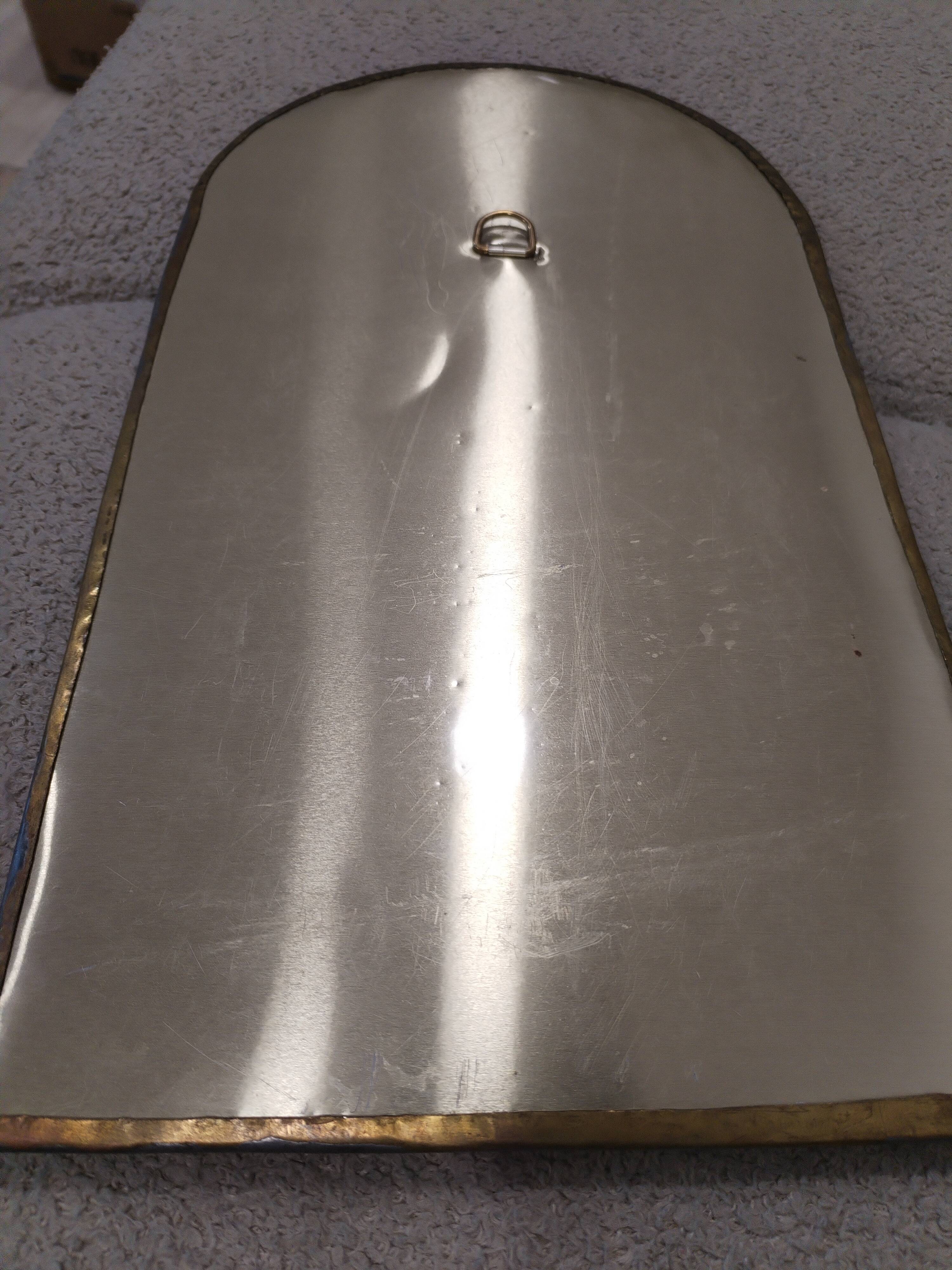 Brass and copper mirror