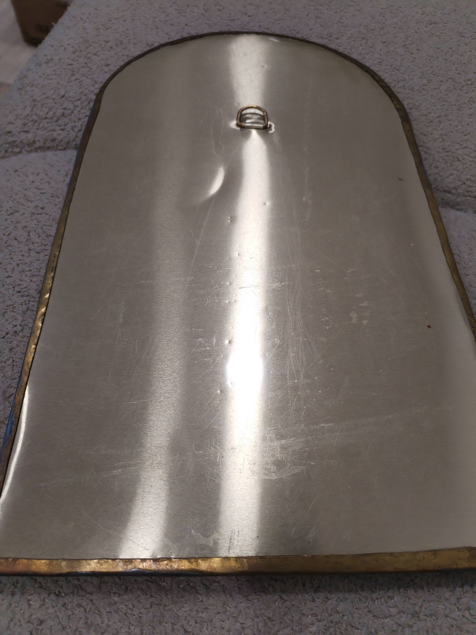 Brass and copper mirror