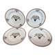 4 plates dessert art nouveau Moulin des Loups