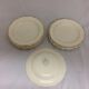 Old dessert plates in salins France earthenware