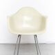 Off-White Dax Fibreglass Chair by Charles & Ray Eames for Herman Miller