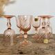 6 Rosaline liqueur glasses Arcoroc France