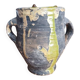 Pot / Jar in smoked and glazed ancient terracotta