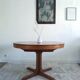Table ronde extensible années 60