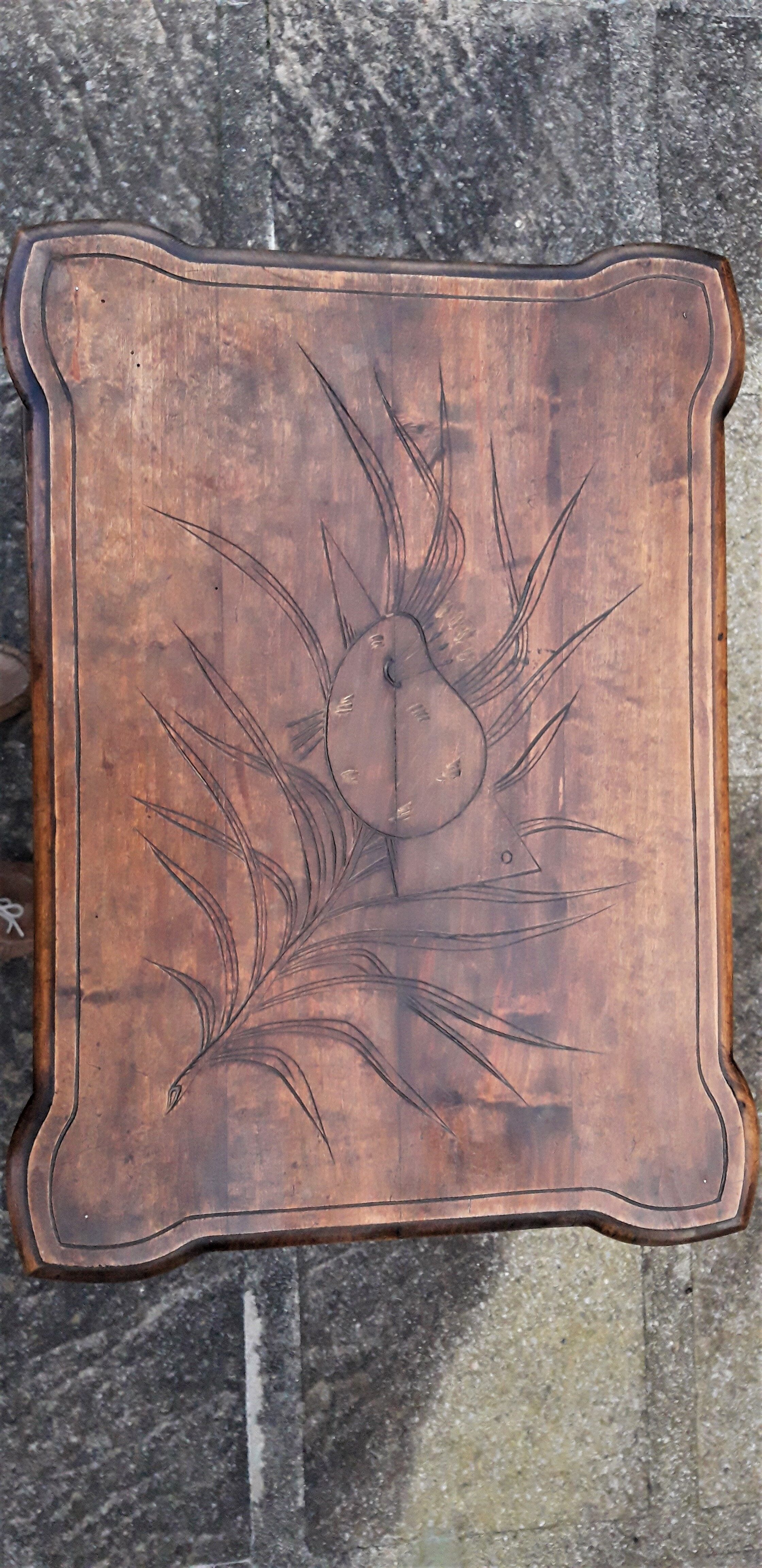 tables gigogne art nouveau floral motifs