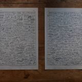 Original lithograph on famous signatures