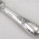 Christofle Marly, 8 dessert knives, for dessert and cheese, silver-plated metal, 19.5cm.
