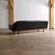 Arne Halvorsen sofa model '2010' in black leather, Norway, 1960s