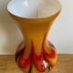 Vase en pâte de verre années 70