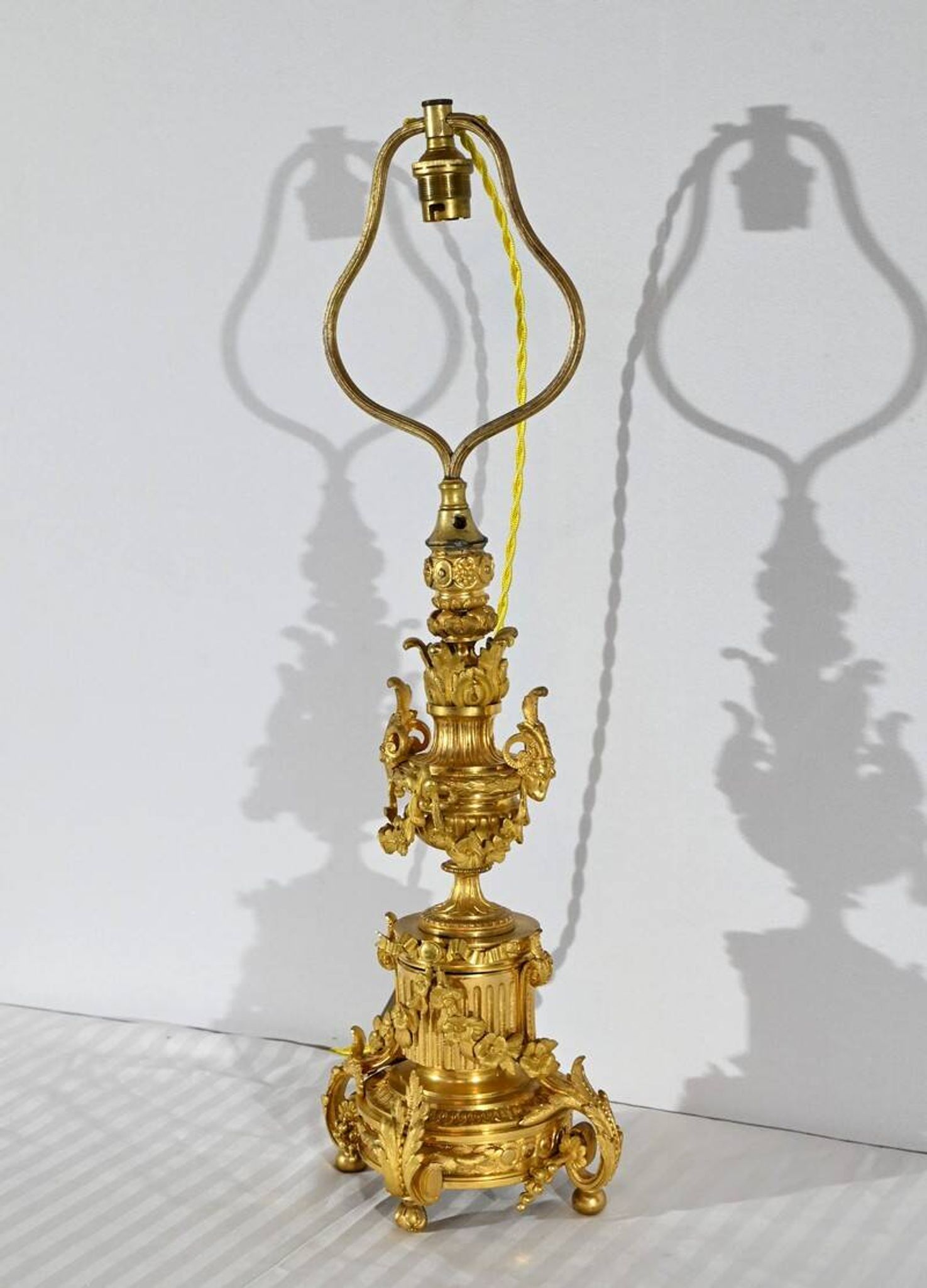 Lampe en Bronze Doré, époque Napoléon III – Milieu XIXe