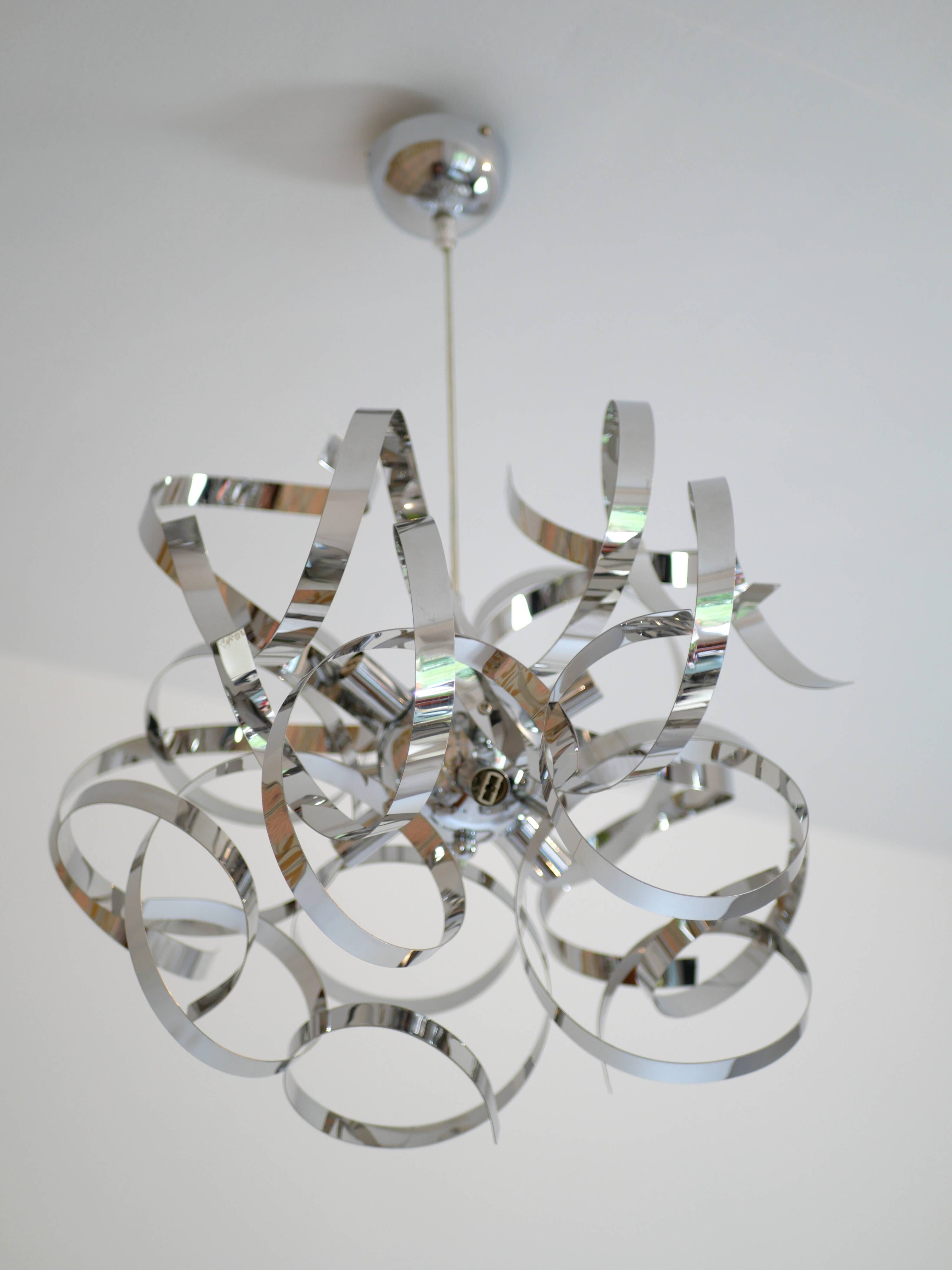 Suspension, chrome finish