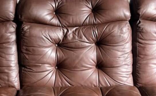 Vintage Scandinavian leather sofa