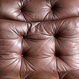 Vintage Scandinavian leather sofa