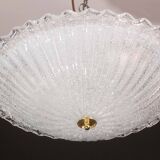 Charming Italian Trasparent Murano Glass Ceiling Fixture, Murano, 1960